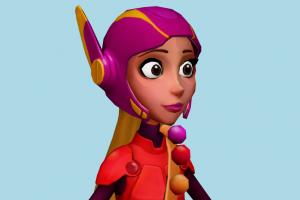 Honey Lemon disney, cartoon-character, character, cartoon, toony, girl, people